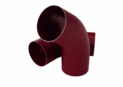 Колено угловое 60 градусов d 90 мм RAL3005 OSNO