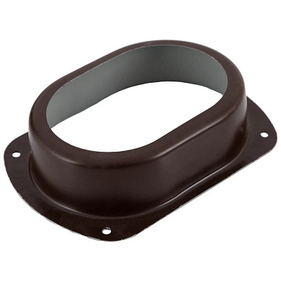 Воронка врезная выпускная 76*102 RAL 8017 Коричневый фото Центр Металлокровли