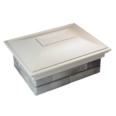 Колпак ZKING МОНБЛАН 520х385мм Бежевый на столб 2х1.5 кирпича