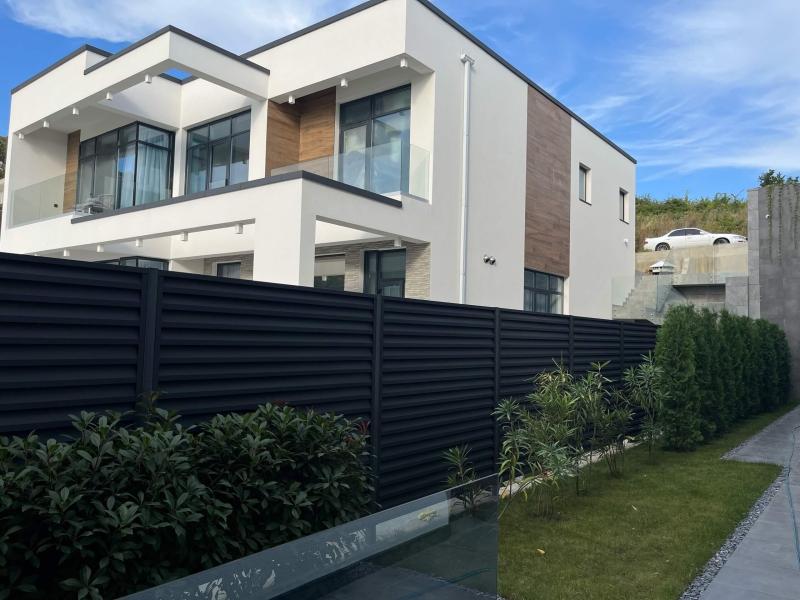 Ламели Реснички 62м RAL7024/7024 Серый Графит двусторонний МАТТЕ