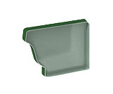 Заглушка желоба 120*86 правая RAL P362 (Зеленый) фото Центр Металлокровли