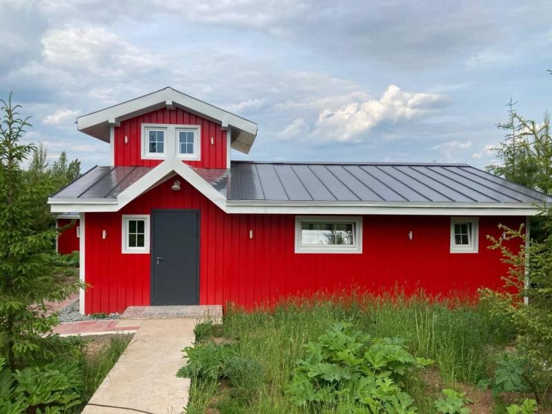 Металлосайдинг ЕВРО-БРУС RAL3020 Красный Полиэстер