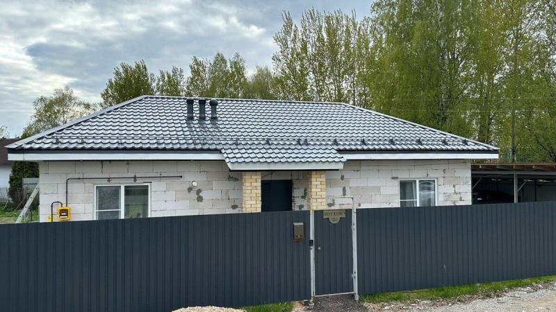 Металлочерепица Меркурий 180м2 RAL7024 Серый Графит
