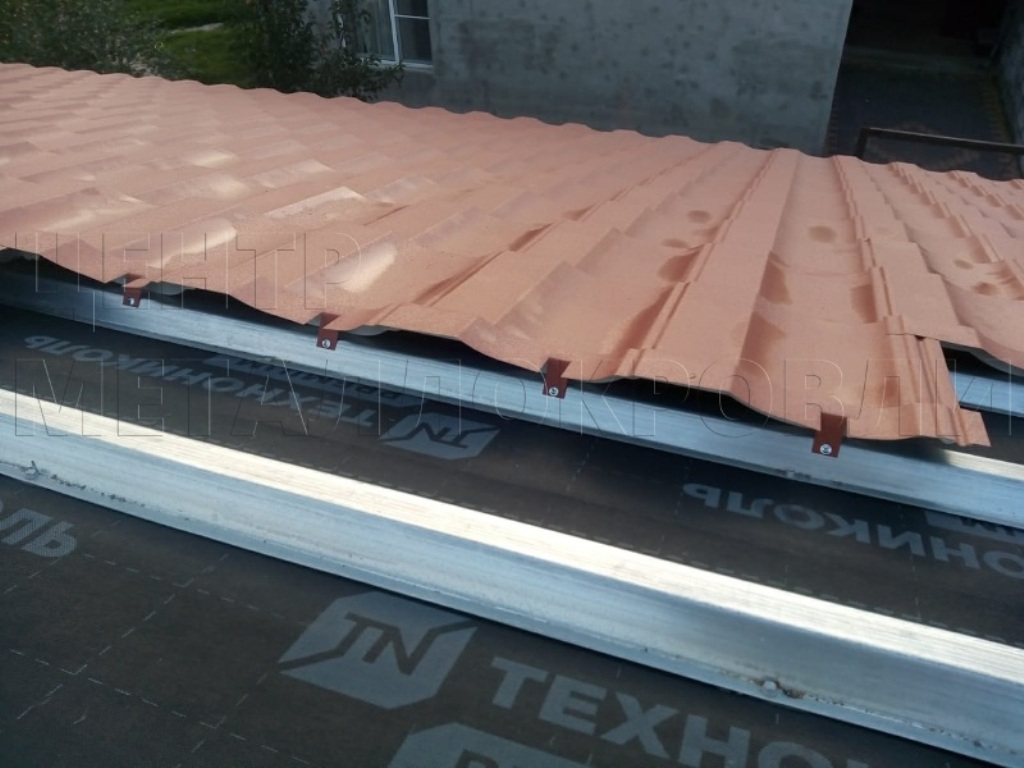 Металлочерепица Геркулес 8004 терракотовый Стальной Бархат от Центра Металлокровли в Атырау
