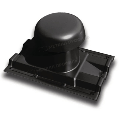 Выход вентиляции кровли универсальный D110-200 для профнастила С-21 черный фото 1